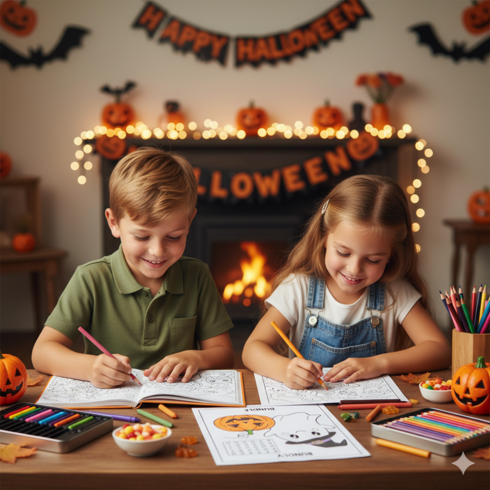 Ultimate Halloween Activity & Coloring Book Bundle for Kids – Cute ...