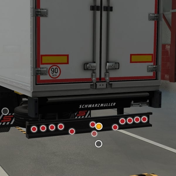 [rear bumper tuning part] SCS ownable Swarzmuller Trailer back bumper addons by WC007 D3SIGN