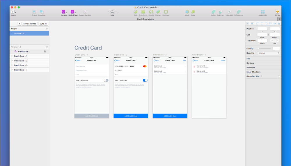 iOS Blueprint for Sketch