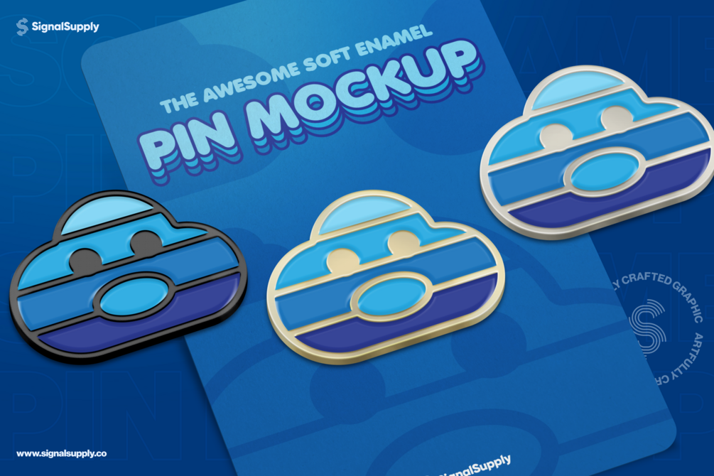 Enamel Pin Mockup