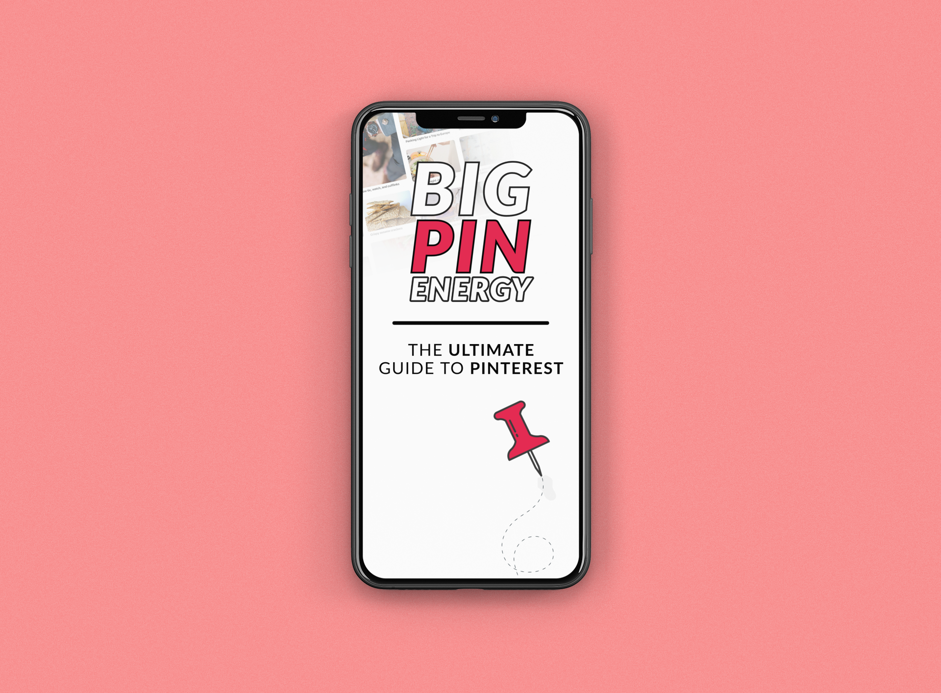 Big Pin Energy free download cover showing Pinterest marketing strategies