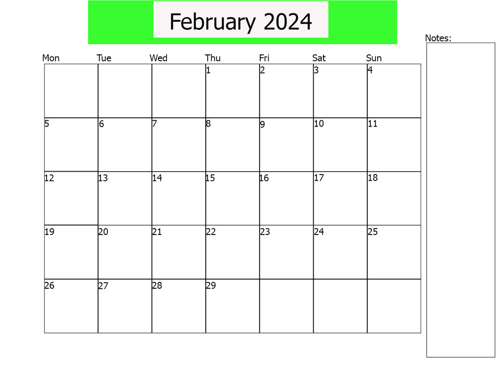 February Editable CalendarFebruary 2024 CalendarFebruary 2024