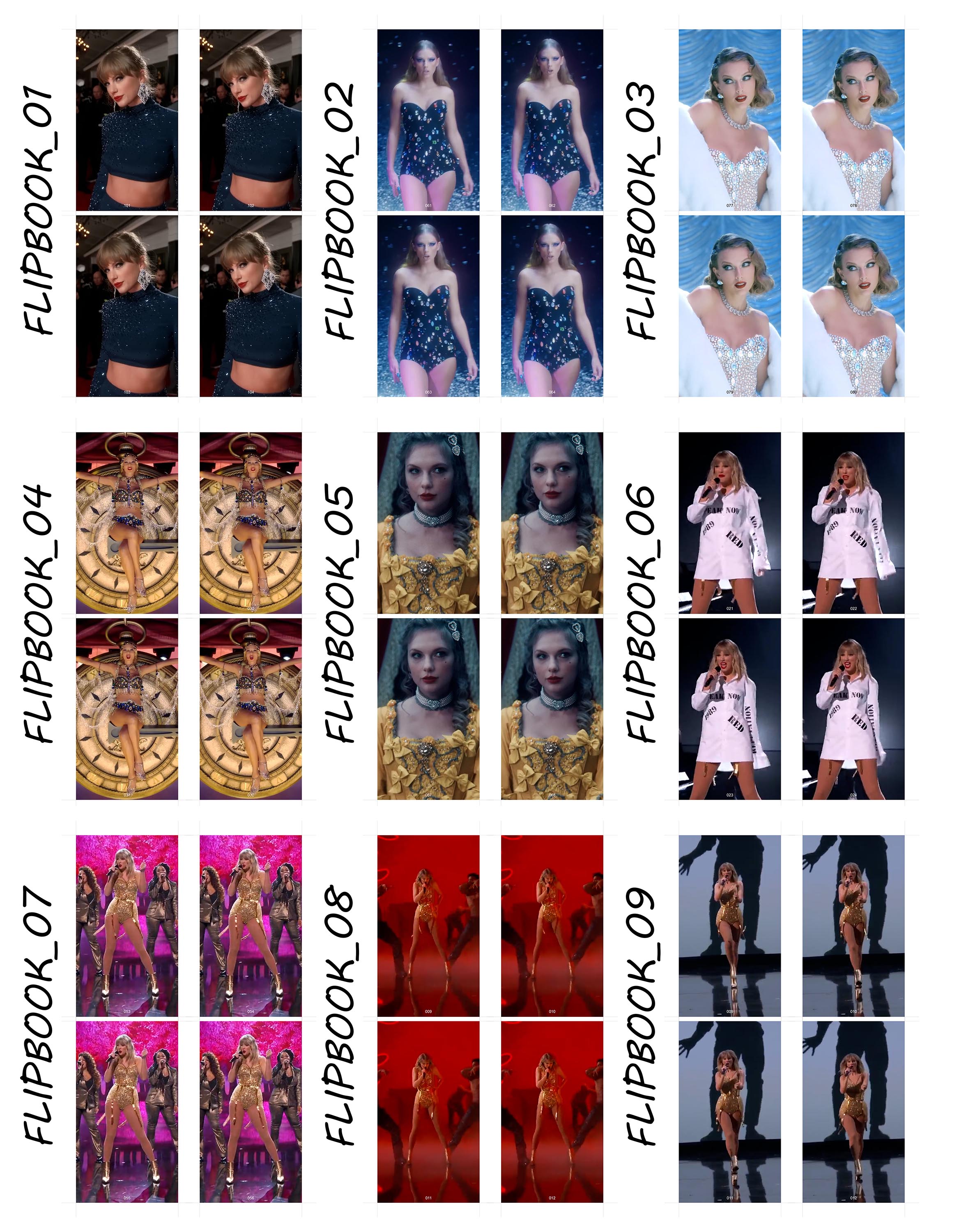 Taylor Swift flipbook template