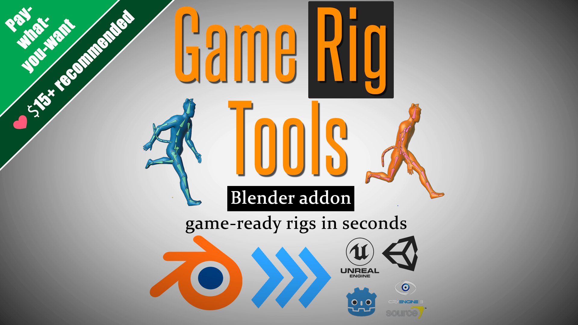 Game Rig Tools (Blender Addon) - game-ready rigs in seconds - Nullpk 