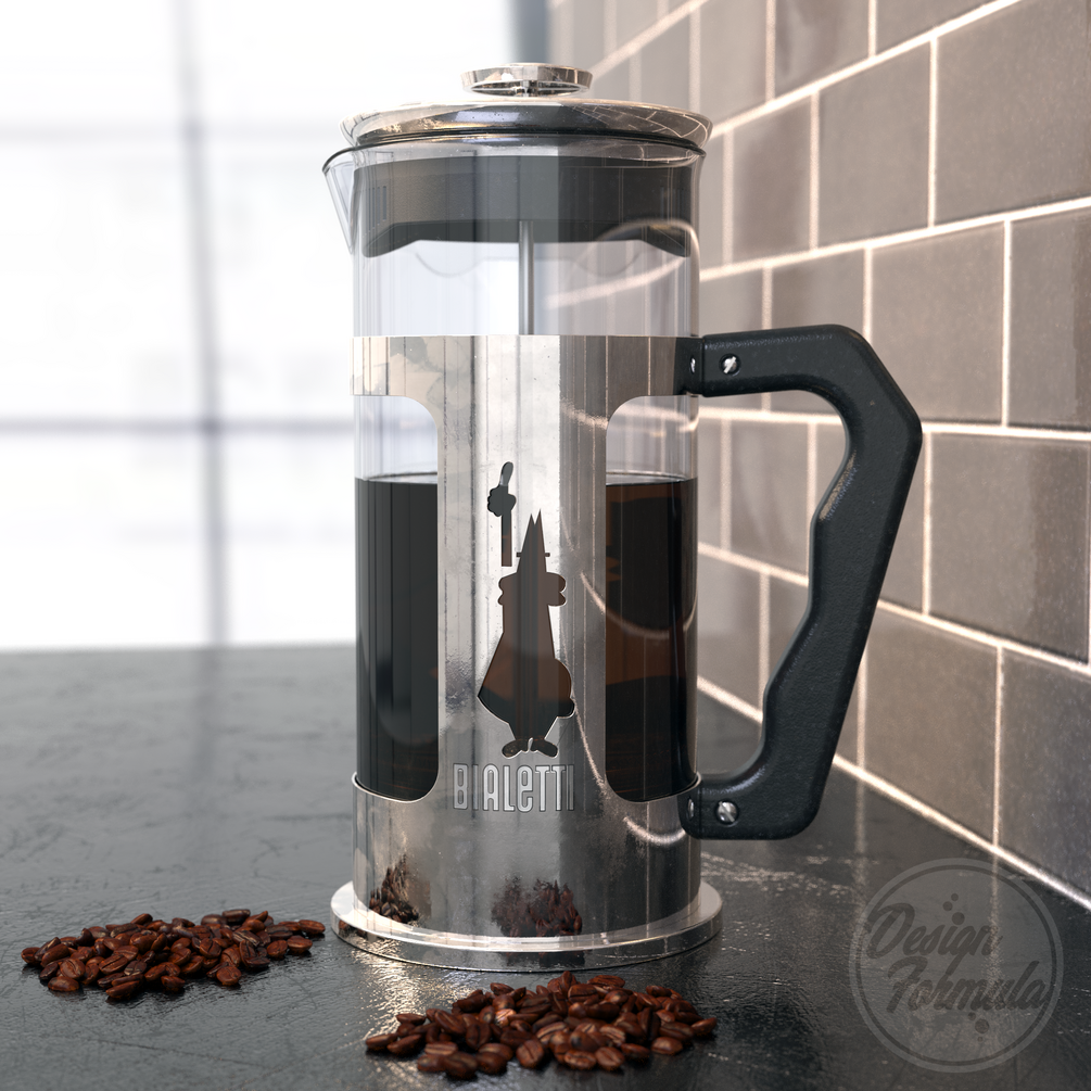 Bialetti Coffee Press Keyshot Scene