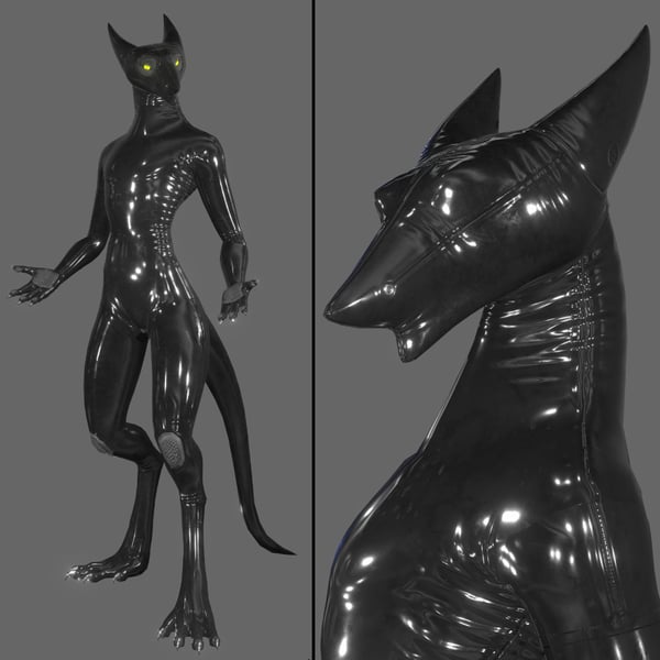 ONA Skadi Sergal Latex Outfit & Hoods