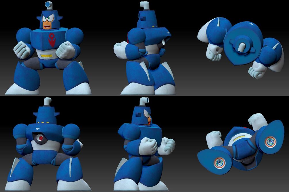 Mega Man 4: Dive Man Maya Rig & 3D Print Kit