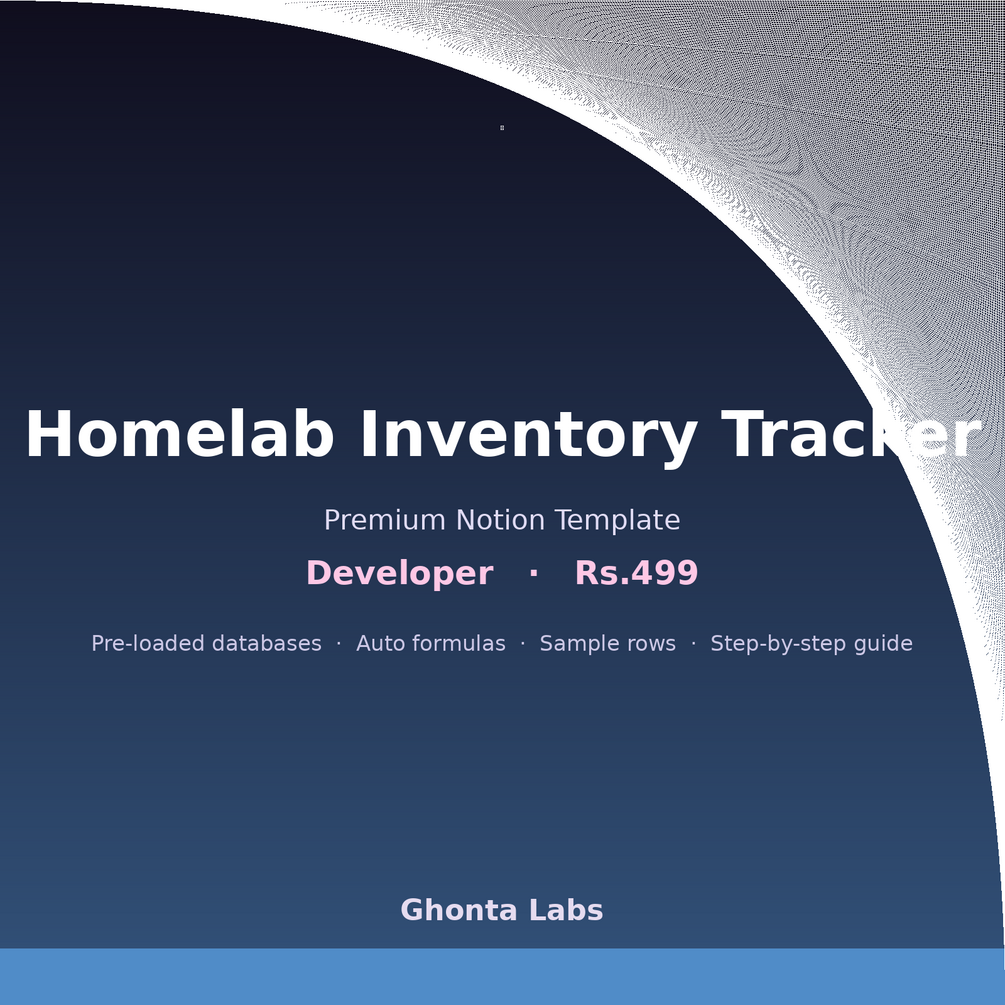 Homelab Inventory Tracker