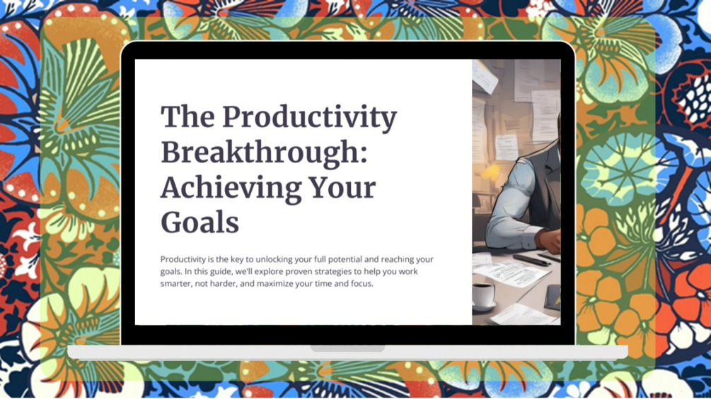 The Productivity Breakthrough Achieving Your Goals(00)