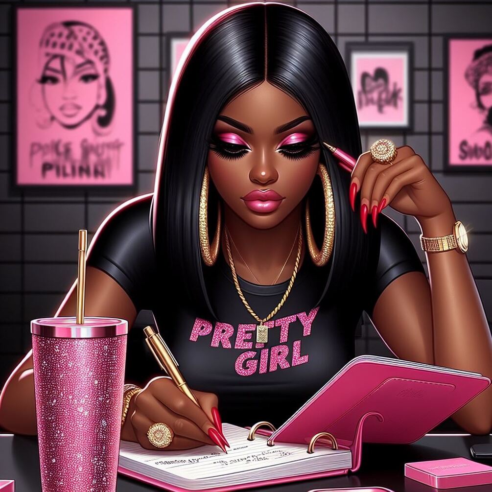  pretty girl daily planner your daily dose of positivity 