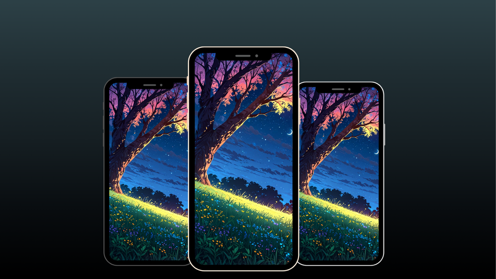 Falling star Anime mobile Wallpaper