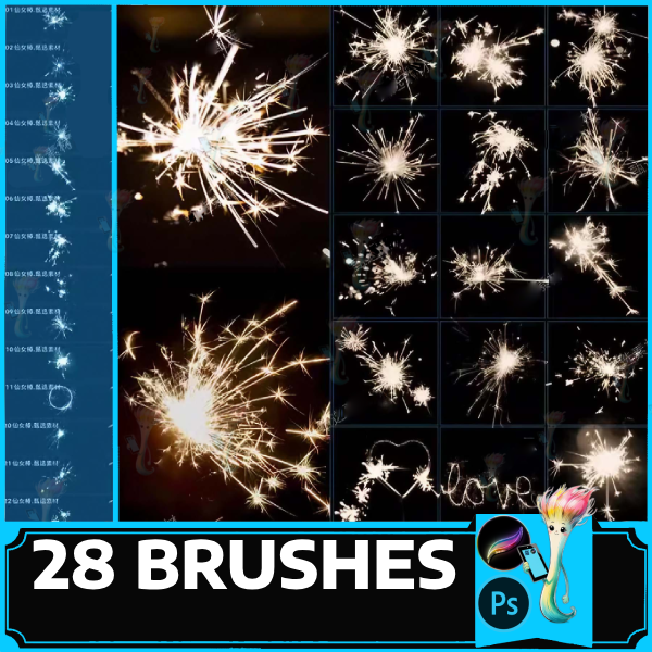 procreate brushes fairy stick fireworks, fireworks stick sparks fireworks bloom animation fireworks flash, photoshop fireworks, photoshop by best procreate brushes