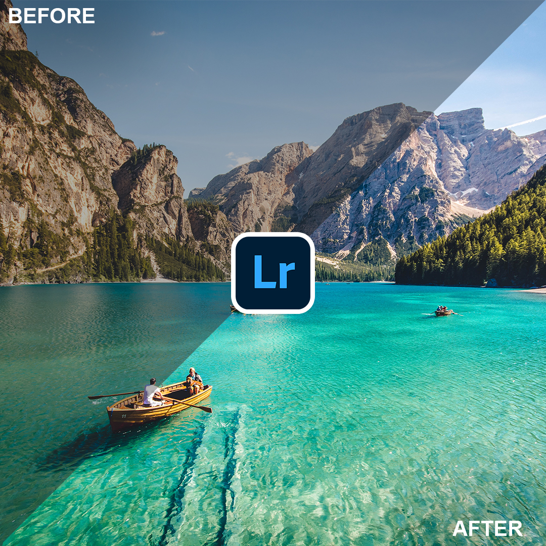 Landscape lightroom presets for mobile and desktop travel blogger