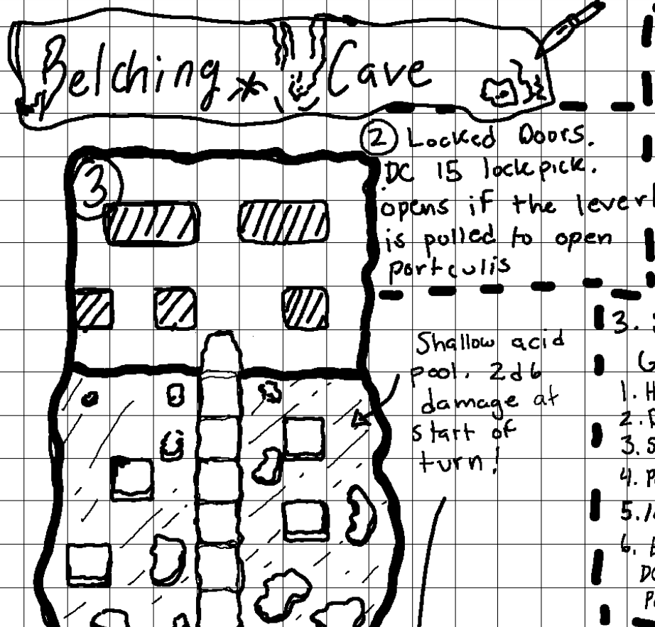 Belching caverns