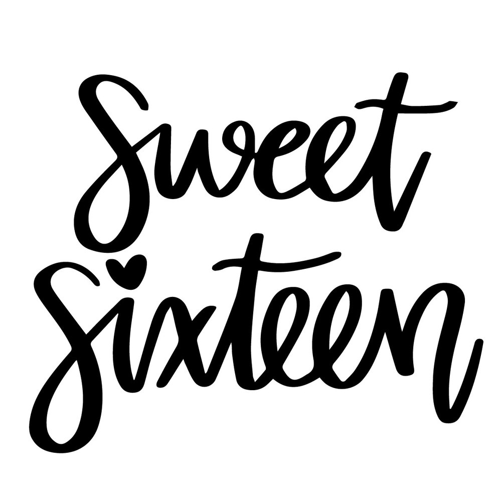 Sweet Sixteen Svg
