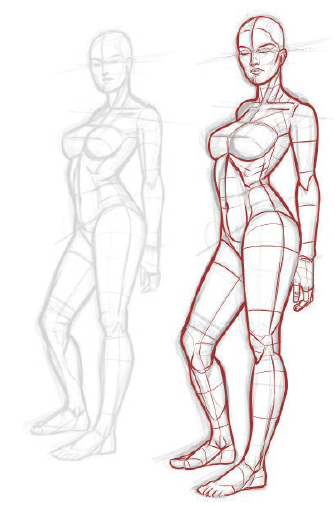 Standing Poses for Art Reference