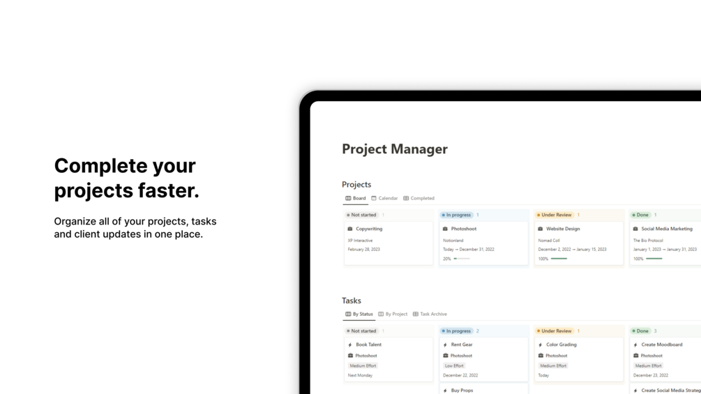 Notion Task & Project Manager