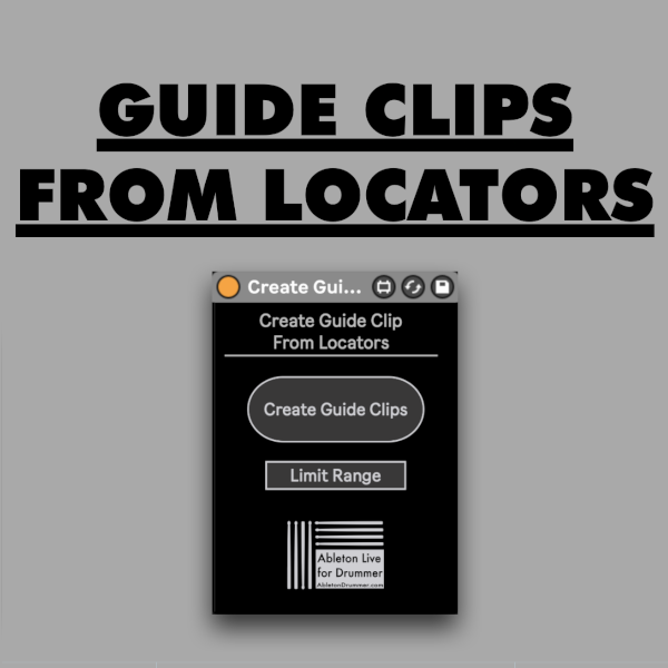 Create Guide Clips from Locators in Ableton Live's Arrangement - Max for Live devices