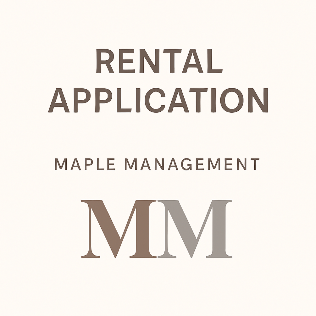 Sample rental application