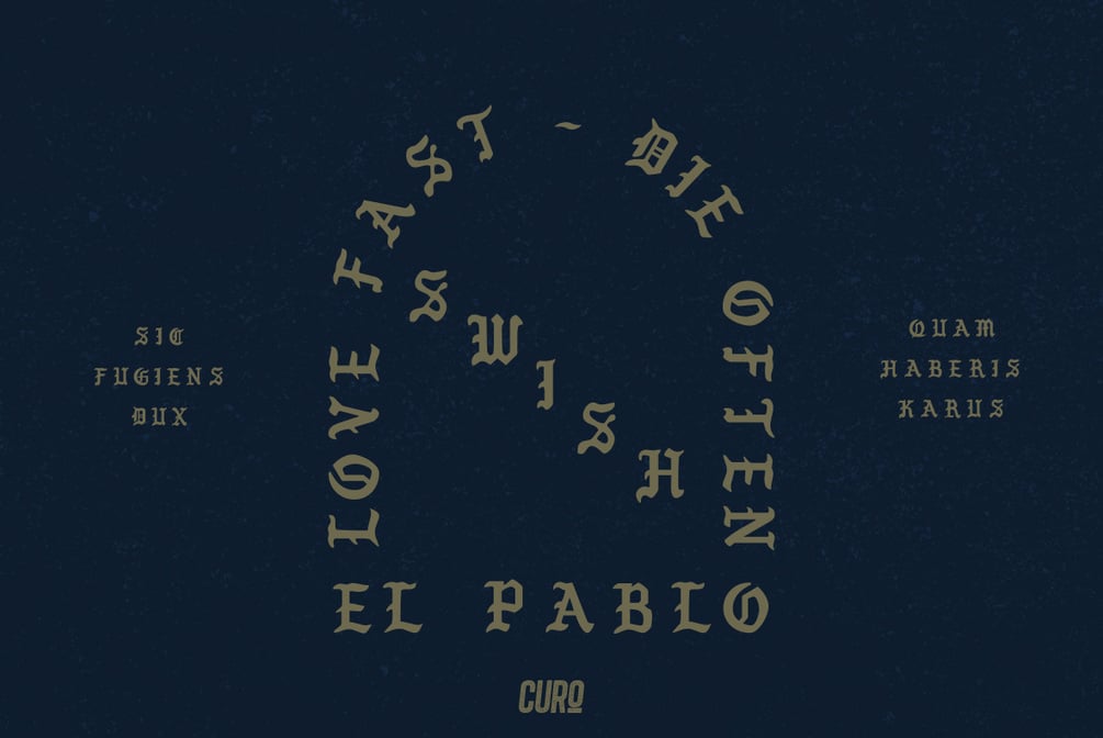 EL PABLO FONT (I FEEL LIKE PABLO - KANYE WEST FONT)