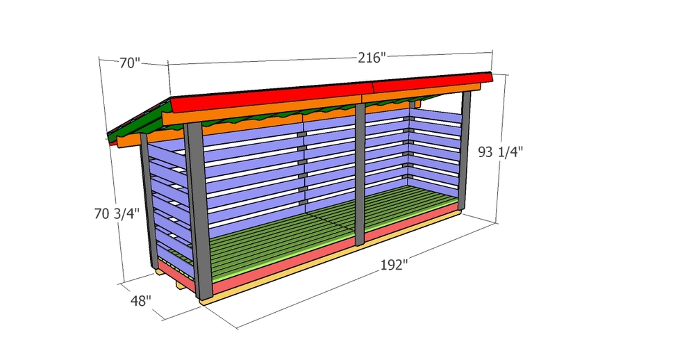 3 cord best sale firewood shed