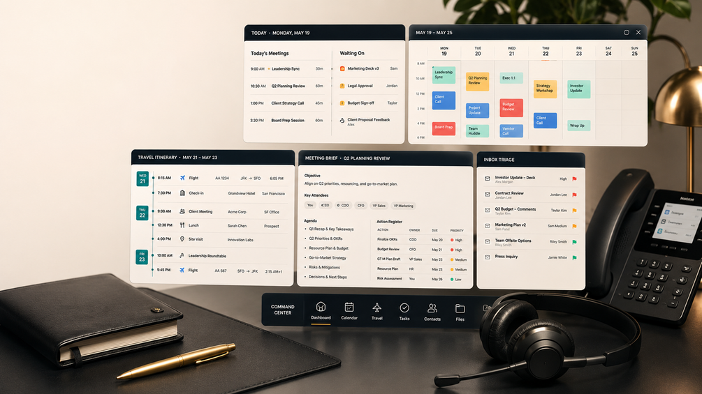 Executive Assistant — what's inside the pack