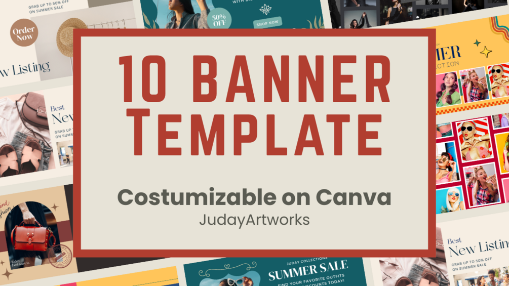 Sleek Banner Template for Canva for Canva