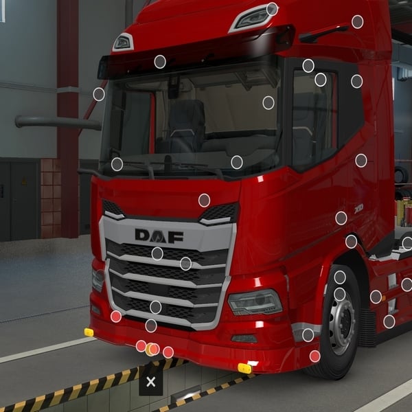 [b_grill tuning part] DAF XD front bumper extension by WC007 D3SIGN