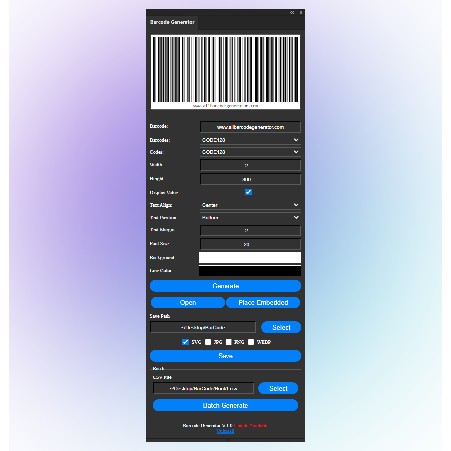 barcode plugin for illustrator cc free download