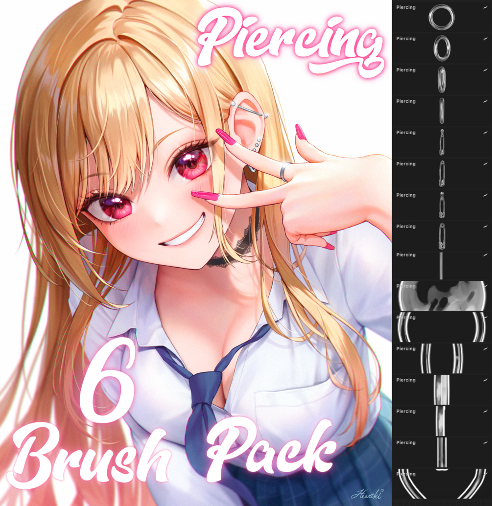 FREE Anime piercing brush pack! by ~Attki~