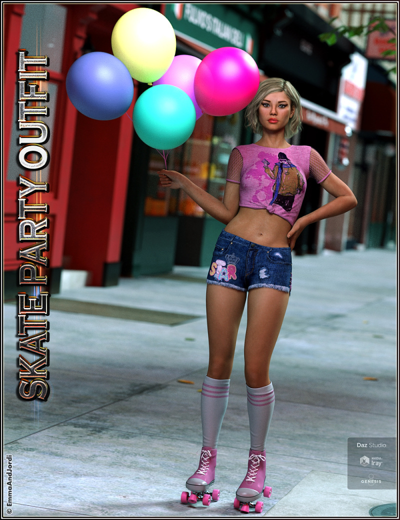 X-Fashion Activewear Outfit for Genesis 8 Female(s)