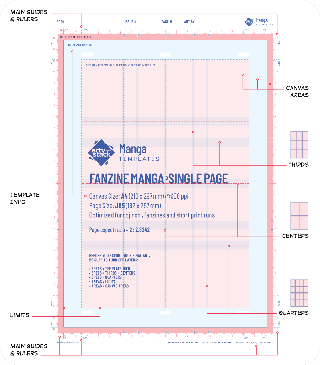 Manga Templates for Procreate