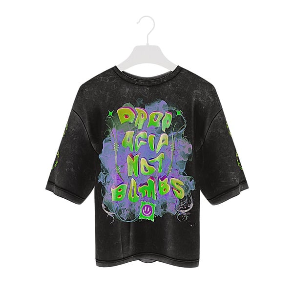 3D T-SHIRT - DROP ACID NOT BOMBS 03 | WOLVES STUDIO