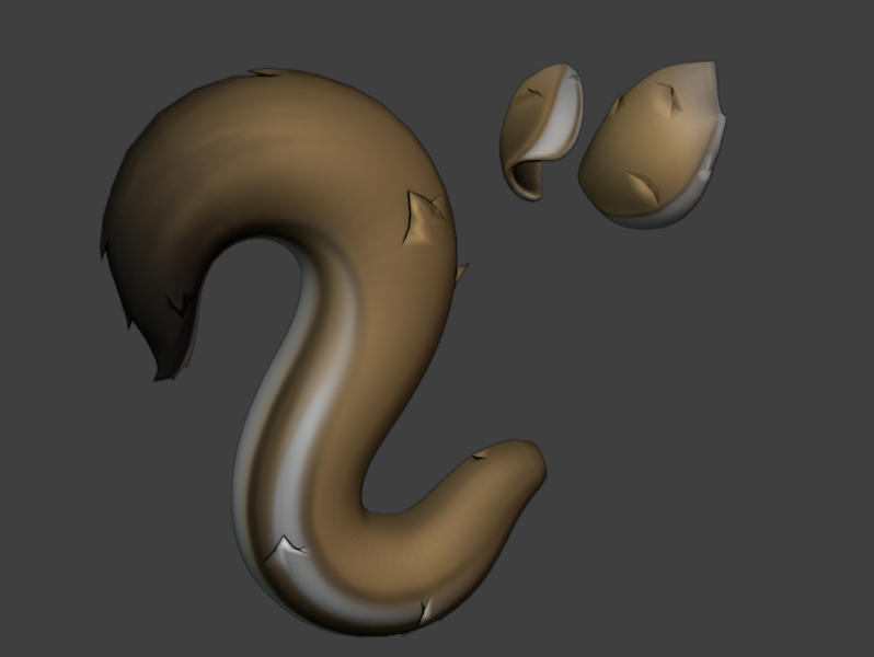 Squiremunk Ears and Tail set