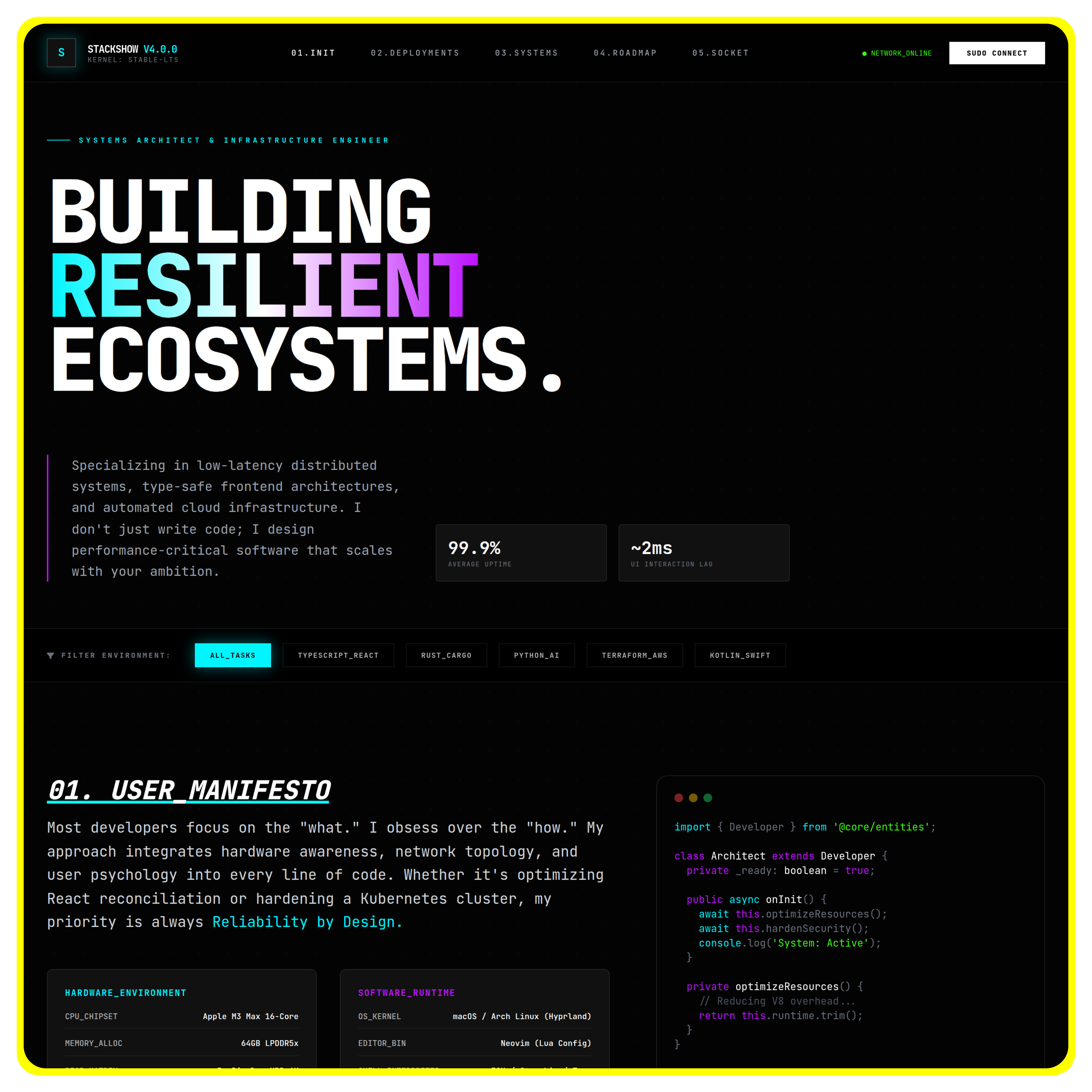 StackShow Hero Terminal Preview