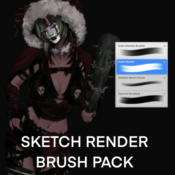 amorind3ll3 brush pack (4 brushes) for procreate by avantreverie