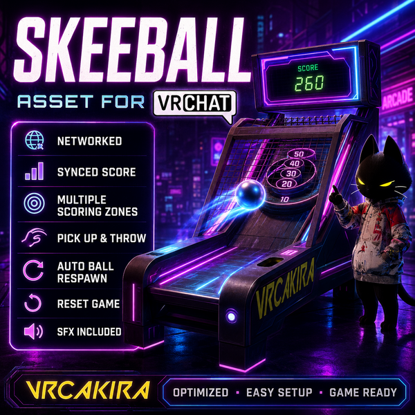 VRChat Skeeball Asset preview