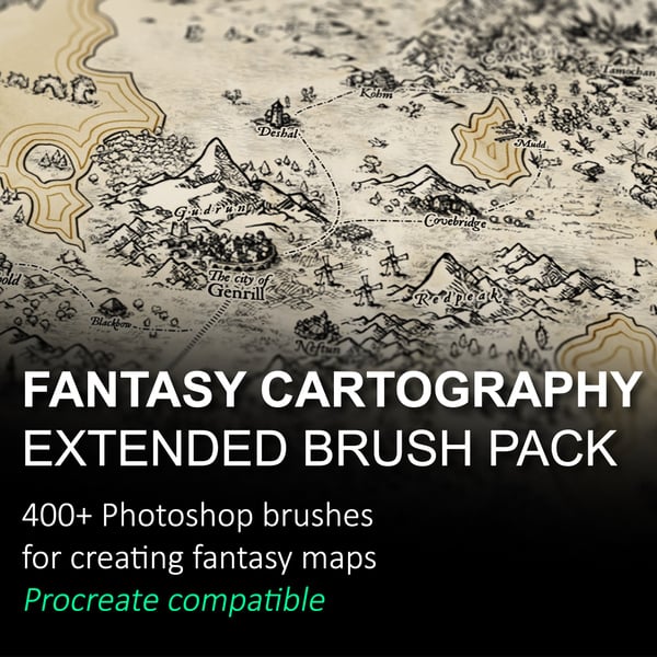 Fantasy Cartography Brushes - Extended Compendium