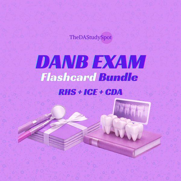 📚 DANB Exam Flashcard Bundle – RHS + ICE + CDA