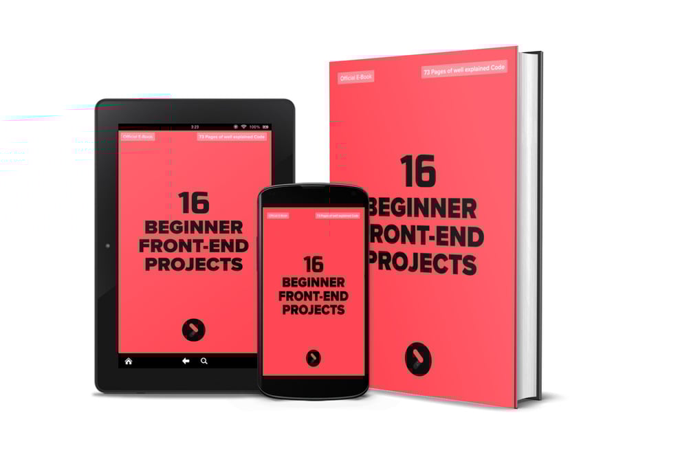 16 Beginner Front-End Projects | E-Book