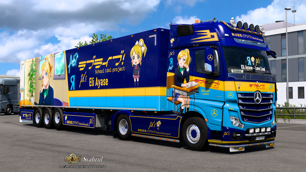 [ETS2] Eli Ayase | Love Live! [Combo Skin] by Syahrul Itasha Truckstyling 痛トラック