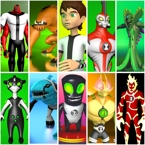 Ben 10 Alien Force Aliens Pack