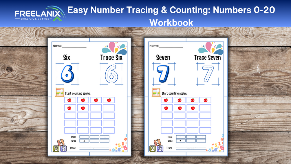 Easy Number Tracing & Counting: Numbers 0-20 Activities Pages