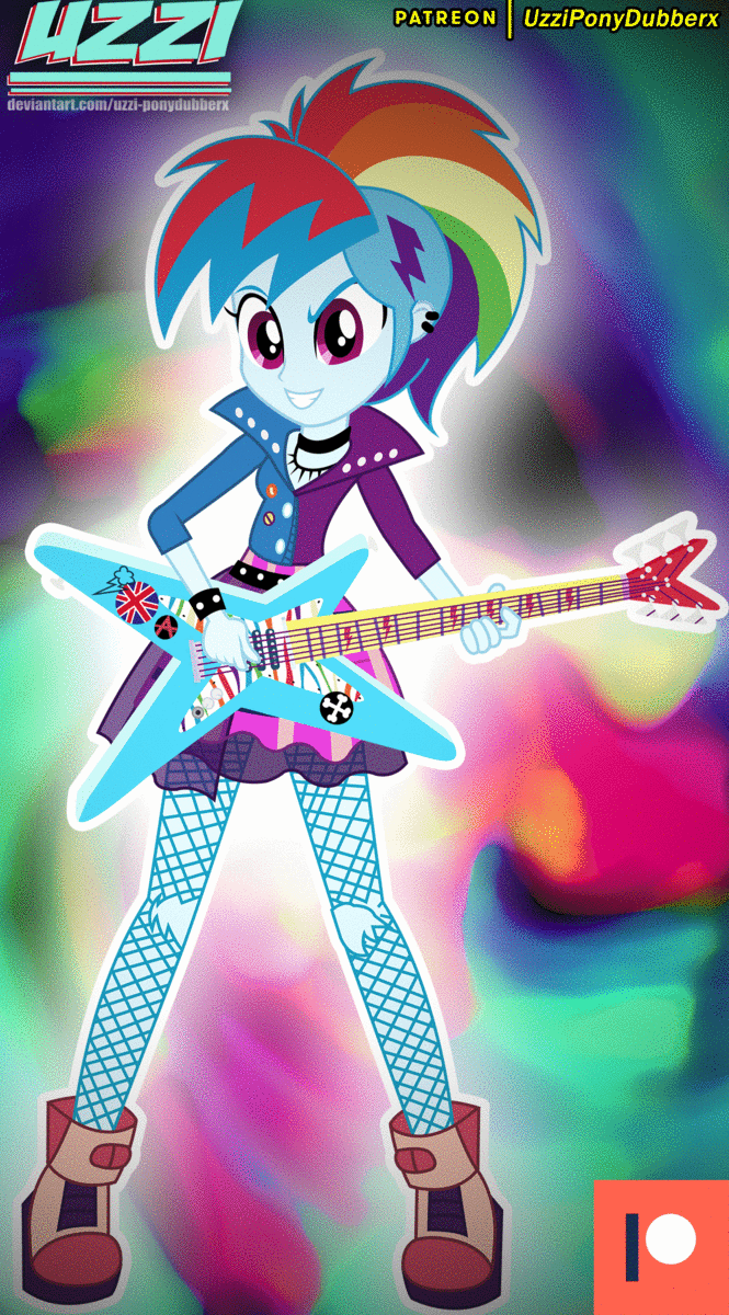 Rainbow Dash Electric Guitar Wallpaper HD