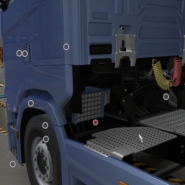 ˇ [kil tuning part] Scania NG Cab painted cooler by WC007 D3SIGN