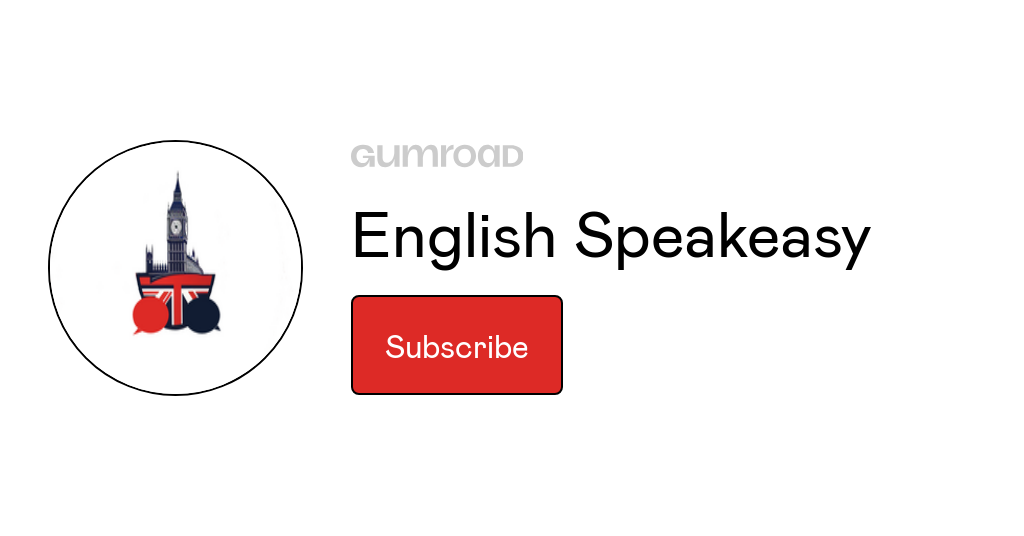 English Speakeasy