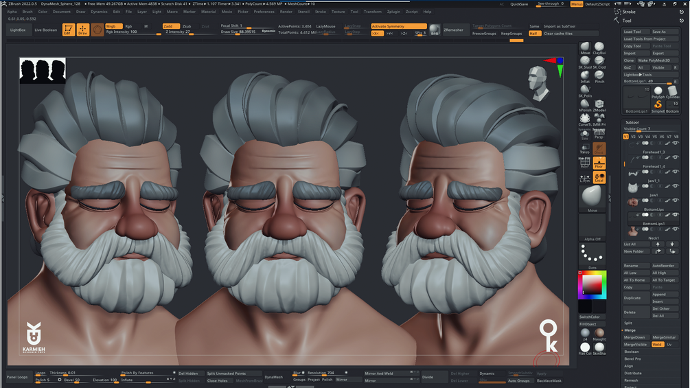 Sculpting Stylised Hair in ZBrush