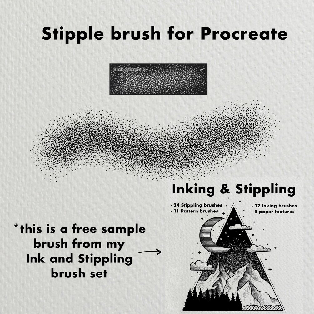 procreate stipple brush set free