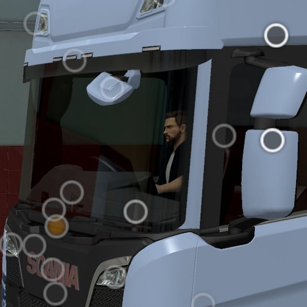 [frnt_window_frame tuning part] Scania NG semi black painted window frame by WC007 D3SIGN