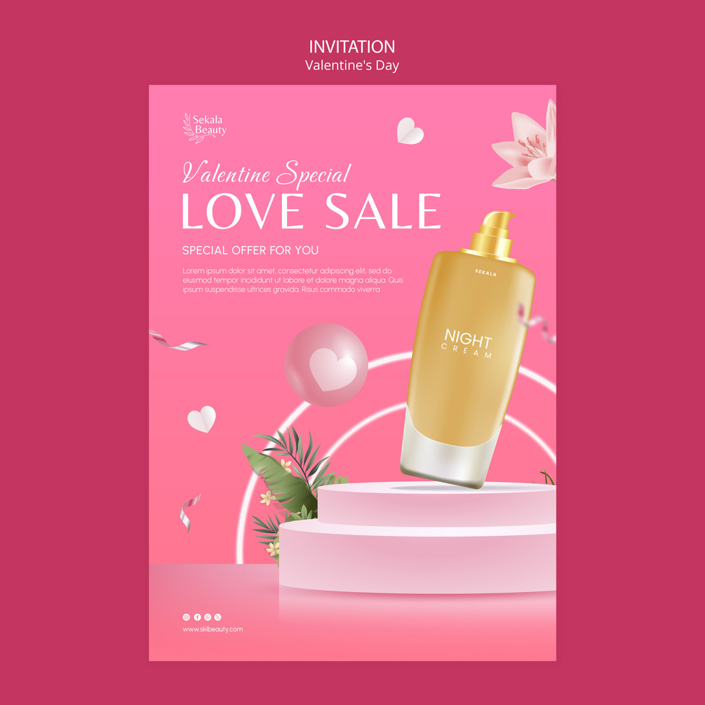 Valentine Special LOVE SALE Template Design